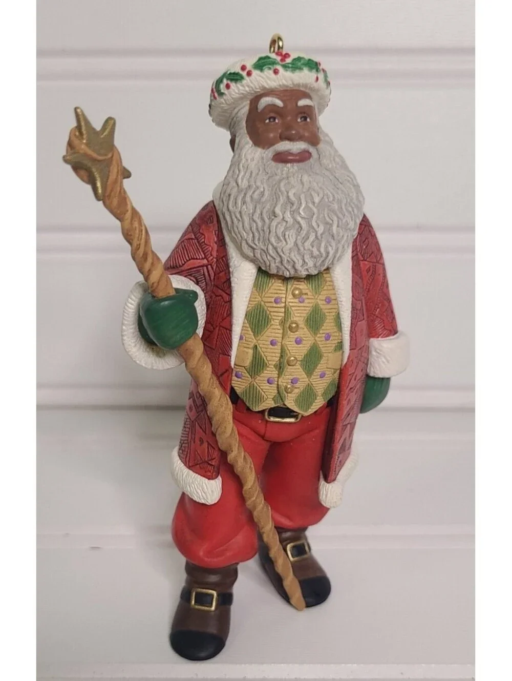Vintage Hallmark 1999 Joyful Santa 1st in Series Christmas Ornament